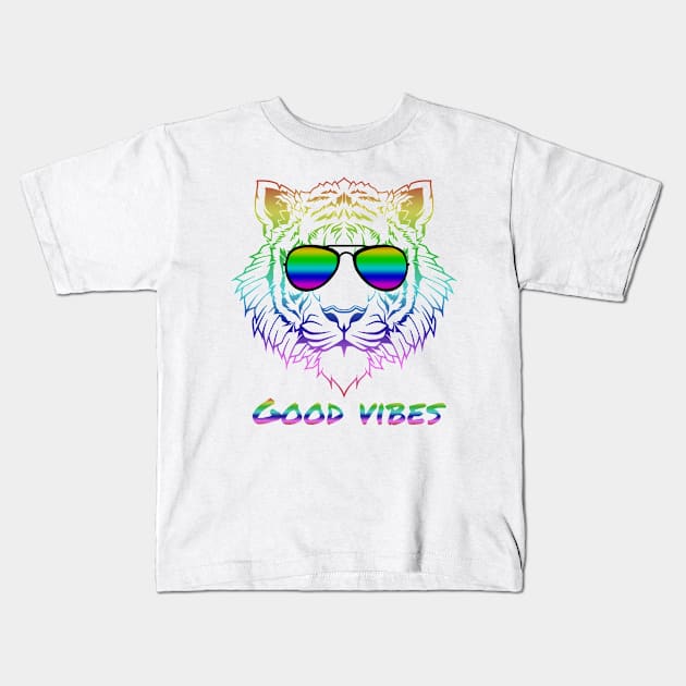 Good Vibes Kids T-Shirt by Rebo Boss